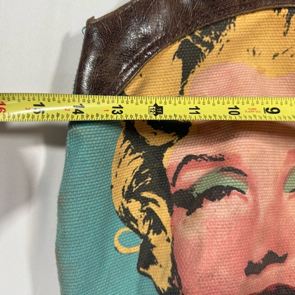 Vintage Andy Warhol Marilyn Monroe Bag.  Used: see pics for flaws - Picture 8 of 9